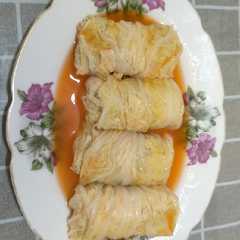 Sawi gulung ayam রেসিপির প্রধান ছবি