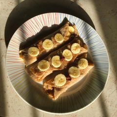 A picture of Banana and Chocolate Chip Crepes.