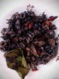 Foto resep Tumis cumi hitam