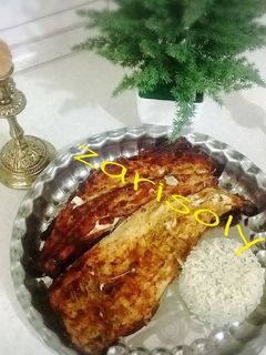 عکسی از دستور ماهی کبابی