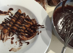 Una foto de Churros de Antojo, dulce de leche y chocolate 