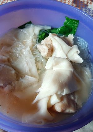 Foto resep Pangsit ayam rebus
