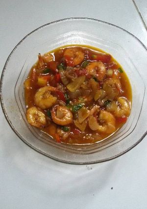Foto resep Udang saus asam manis 😊😍