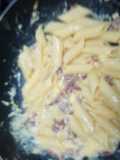 Fideos a la carbonara