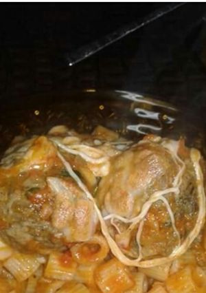 صورة لوصفة مكرونة بكرات اللحم والموتزاريلا