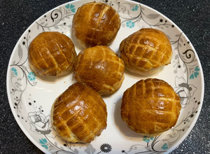 🌟氣炸鍋料理🌟小波蘿麵包 的食譜成品照片
