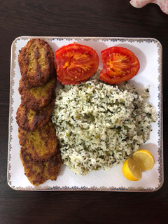 عکسی از دستور توله پلو با کتلت