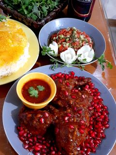 عکسی از دستور مرغ ناردونی😋