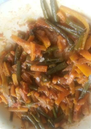 A picture of Steamed vegetables# author Marathon #.
