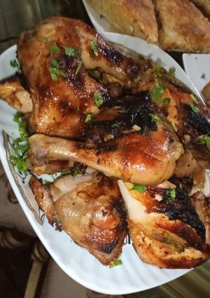 صورة لوصفة الفراخ المشويه باقل مجهود والطعم حكايه 😋