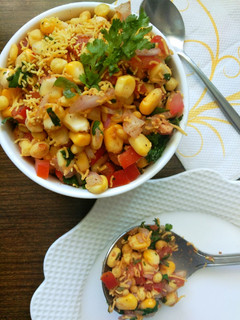 कॉर्न भेल (Corn bhel recipe in Hindi) रेसिपी मुख्य फोटो