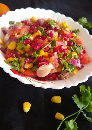 A picture of Sweet corn bhel.