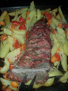 Una foto de Carne De Vacuno Al Horno