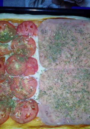 Una foto de Pizza