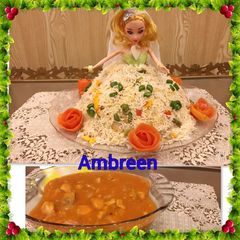 Egg Fried Rice Doll with Chicken Manchurian A picture of Egg Fried Rice Doll with Chicken Manchurian.
