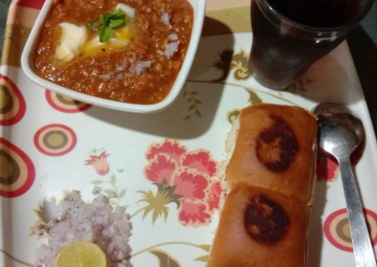 Recipe of Super Quick Homemade Pav Bhaji