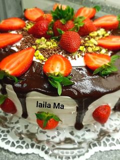 صورة لوصفة كيكة البسكويت الرائعة 🍪🎂🍫