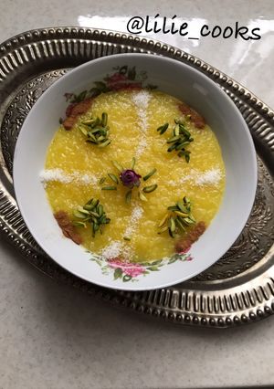 عکسی از دستور شله زرد
