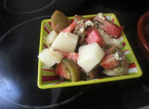 Foto principal de Ensalada de tomate y melón
