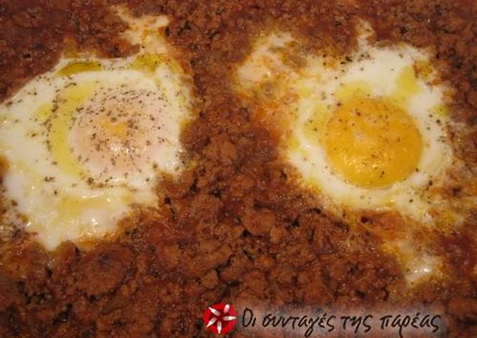 Ground meat with eggs