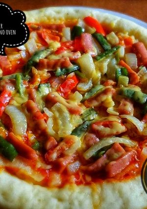 Foto resep Pizza hut no mixer, no telur no oven, no kompor, no teflon,