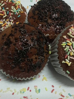 Una foto de Cupcakes o magdalenas sin harina en 5 minutos