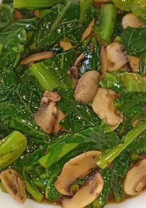 Foto resep Tumis jamur kancing dan semenan(baby kubis)
