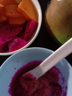 Foto resep Mpasi 6bln. Pure buah naga