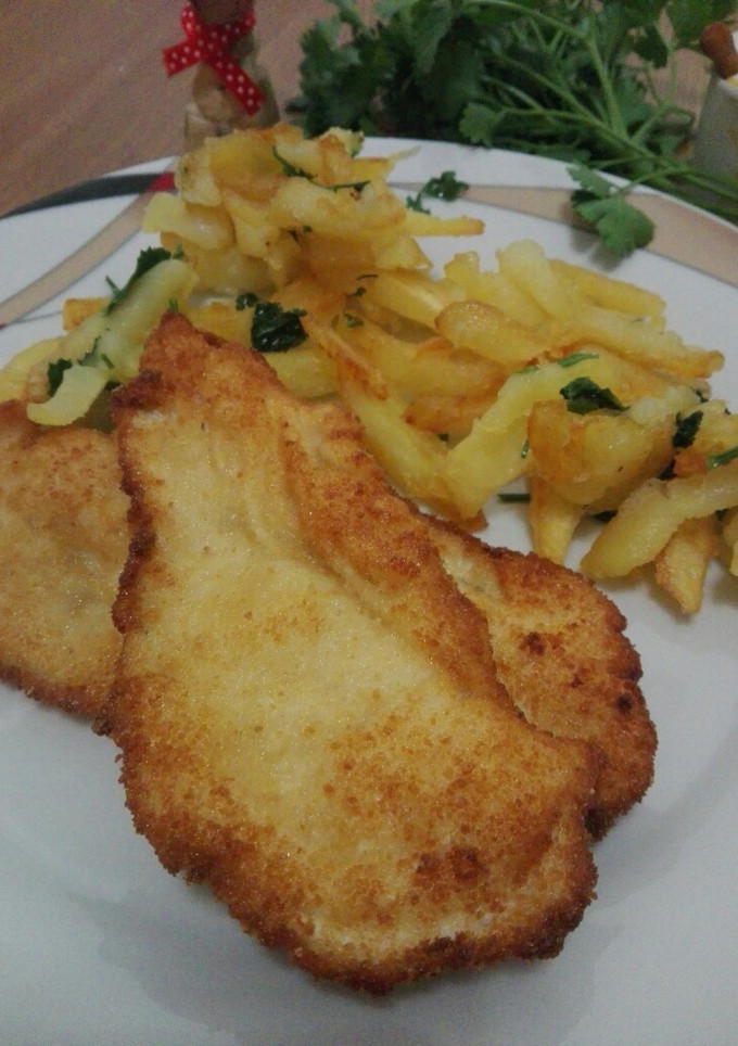 Una foto de Filetes de pollo empanado especial Dafne
