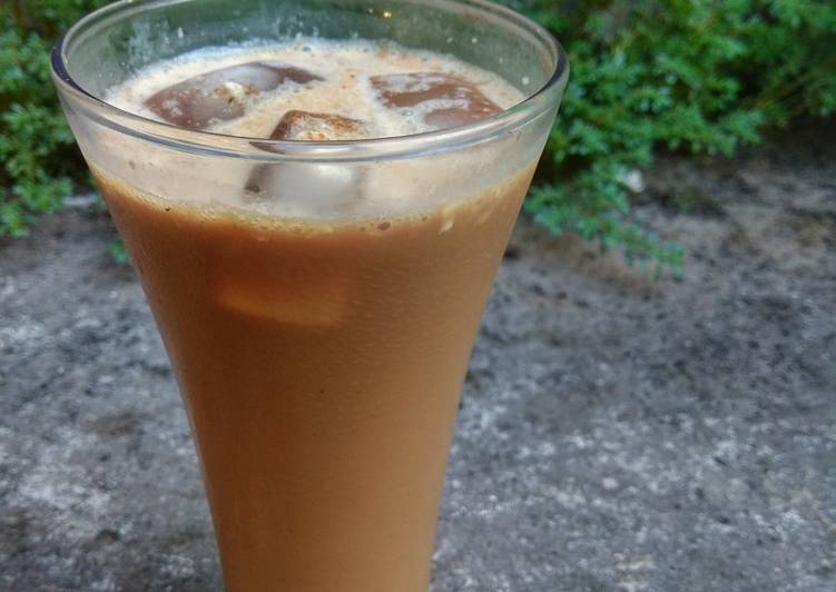 Resep Iced milk coffee, Bisa Manjain Lidah