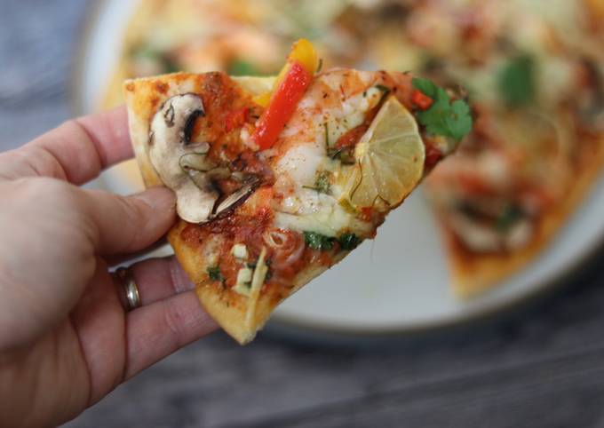 Steps to Make Homemade Tom yum Pizza 🍕 🔥