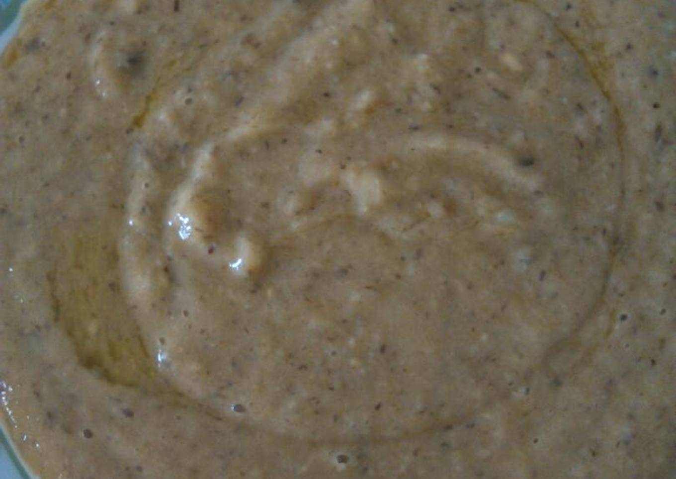 Crema de champiñones con verduras