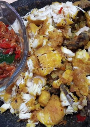Foto resep Ayam geprek sambel bawang