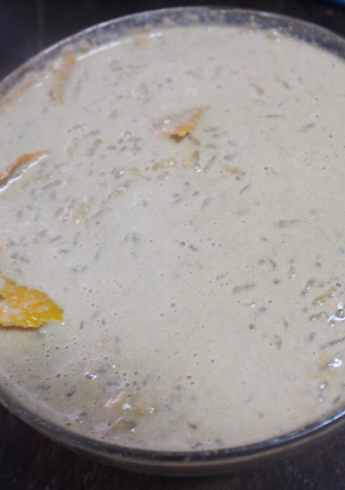 Una foto de Arroz con leche al microondas con azúcar morena