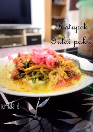 Foto resep Katupek Gulai Paku/Lontong gulai pakis