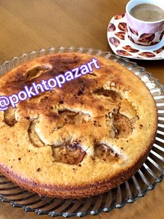 عکسی از دستور کیک سیب دارچین 🥧🍎