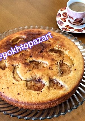 عکسی از دستور کیک سیب دارچین 🥧🍎