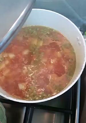 صورة لوصفة رز ويخنة الفلسطينية