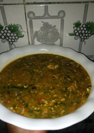 A picture of Special okro soup.