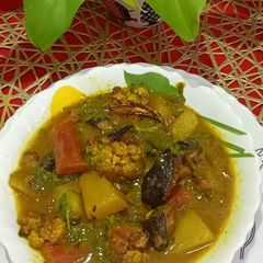 A picture of Winter Vegetables simple curry.