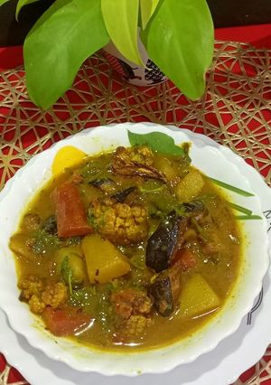 A picture of Winter Vegetables simple curry.