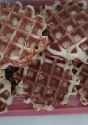 Una foto de Mini Waffles Belgas - Amasado en panificadora Lidl