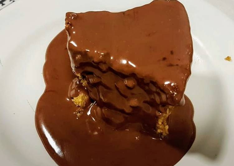 Bolo Simples Com Cobertura De Ganache Receita Por Bárbara