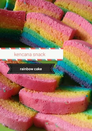 Foto resep Rainbow cake kukus