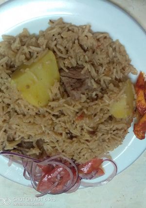 A picture of Mutton pilao#foodphotographychallenge.