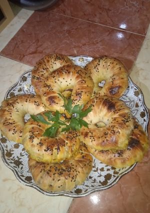 صورة لوصفة مسمن معمر في الفرن بشكل مغاير