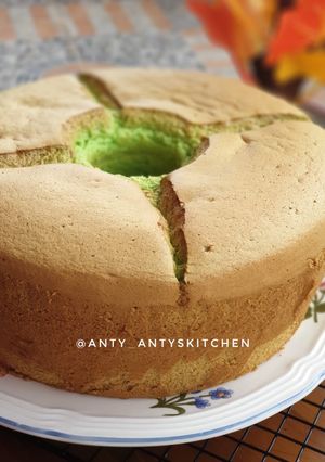 Foto resep Pandan chiffon cake - Enak, lembut dan tidak seret