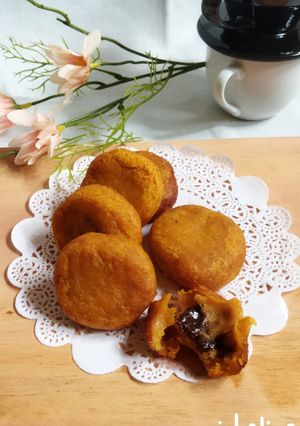 Foto resep Gomak Ubi Jalar Isi Coklat 🍠🍫
