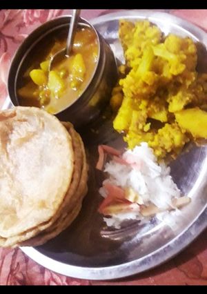 A picture of Aloo gobhi ki sabji.