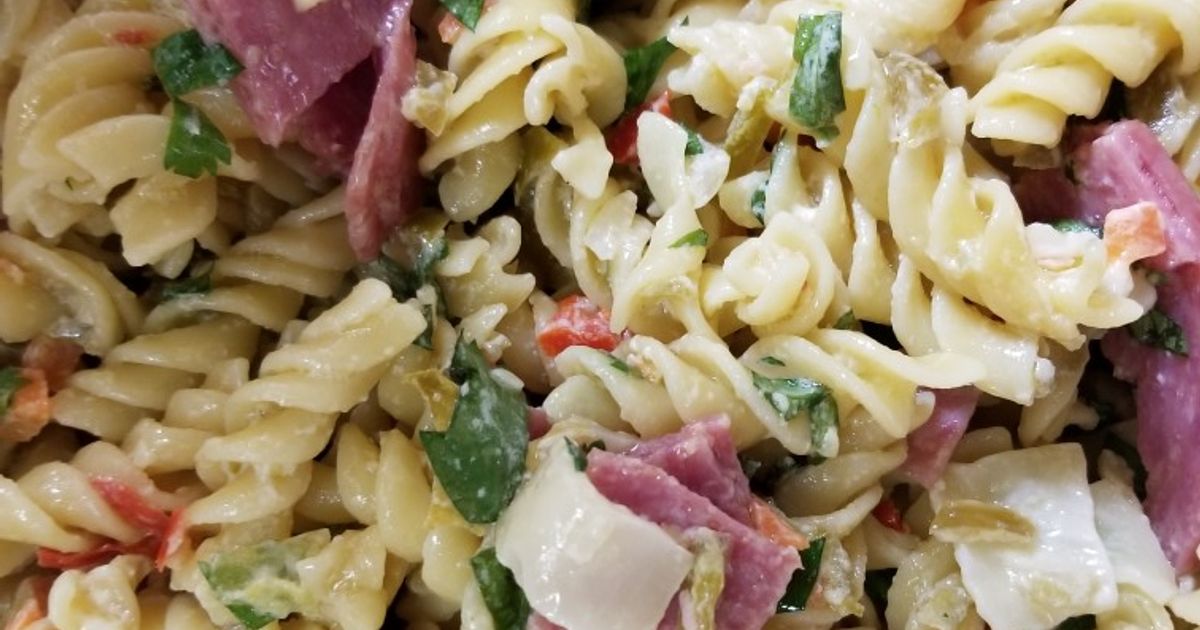 deli-style-pasta-salad-home-recipe-cookpad